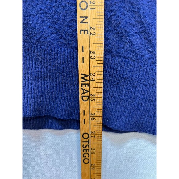 Victorias Secret Pink Womens Pullover Sweater Knit Stretch Sz L Blue - Picture 10 of 13